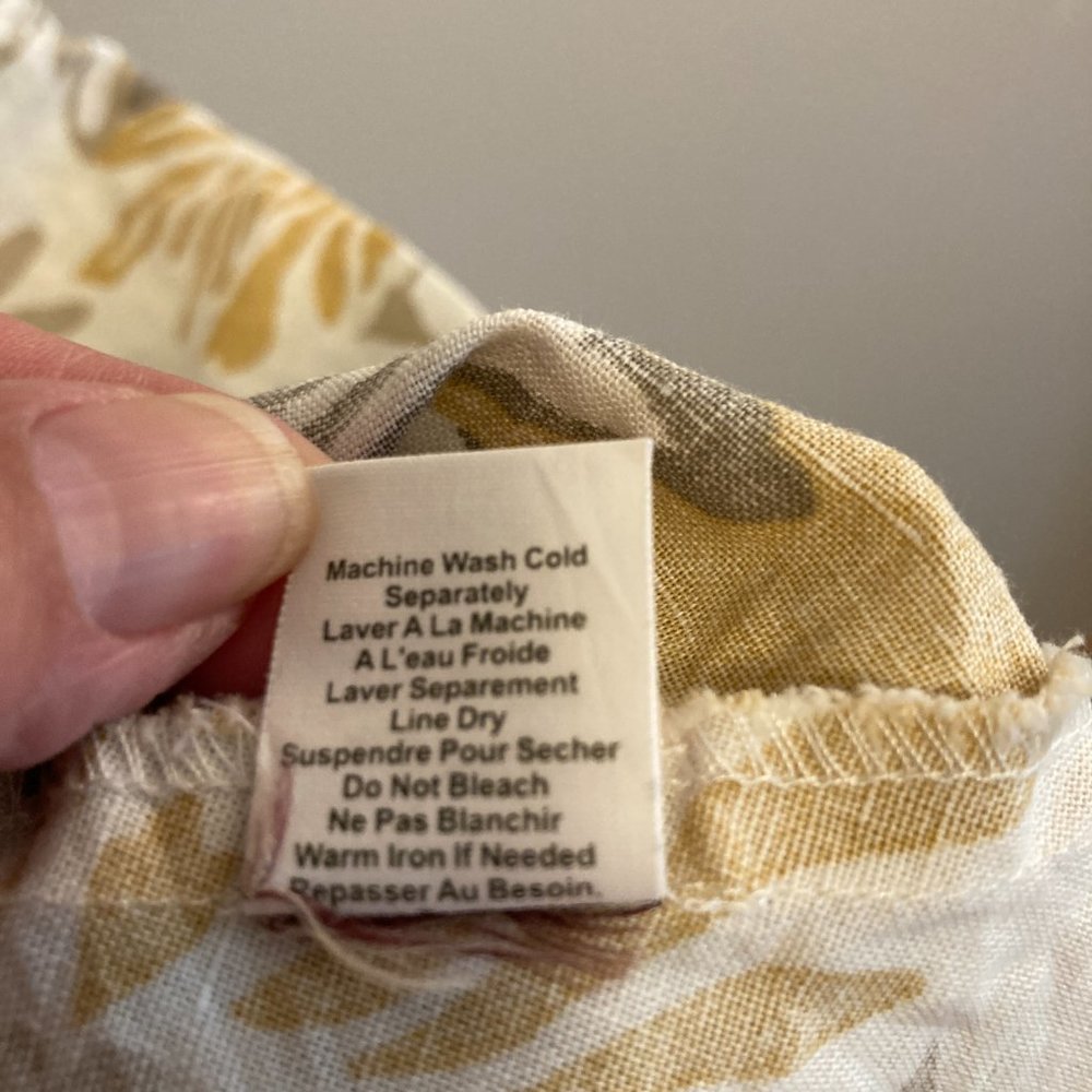 Sundress Free People Sz 10 Women's Linen Blend Sleeveless Floral Cottage - Picture 15 of 15